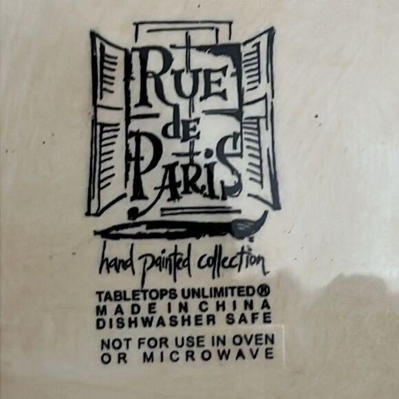 Tabletops Unlimited Rue de Paris Salad Plates – Set of 4 - Picture 7 of 7
